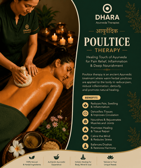 Poultice Abhyanga Ayurvedic therapy at DHARA Ayurveda Therapies