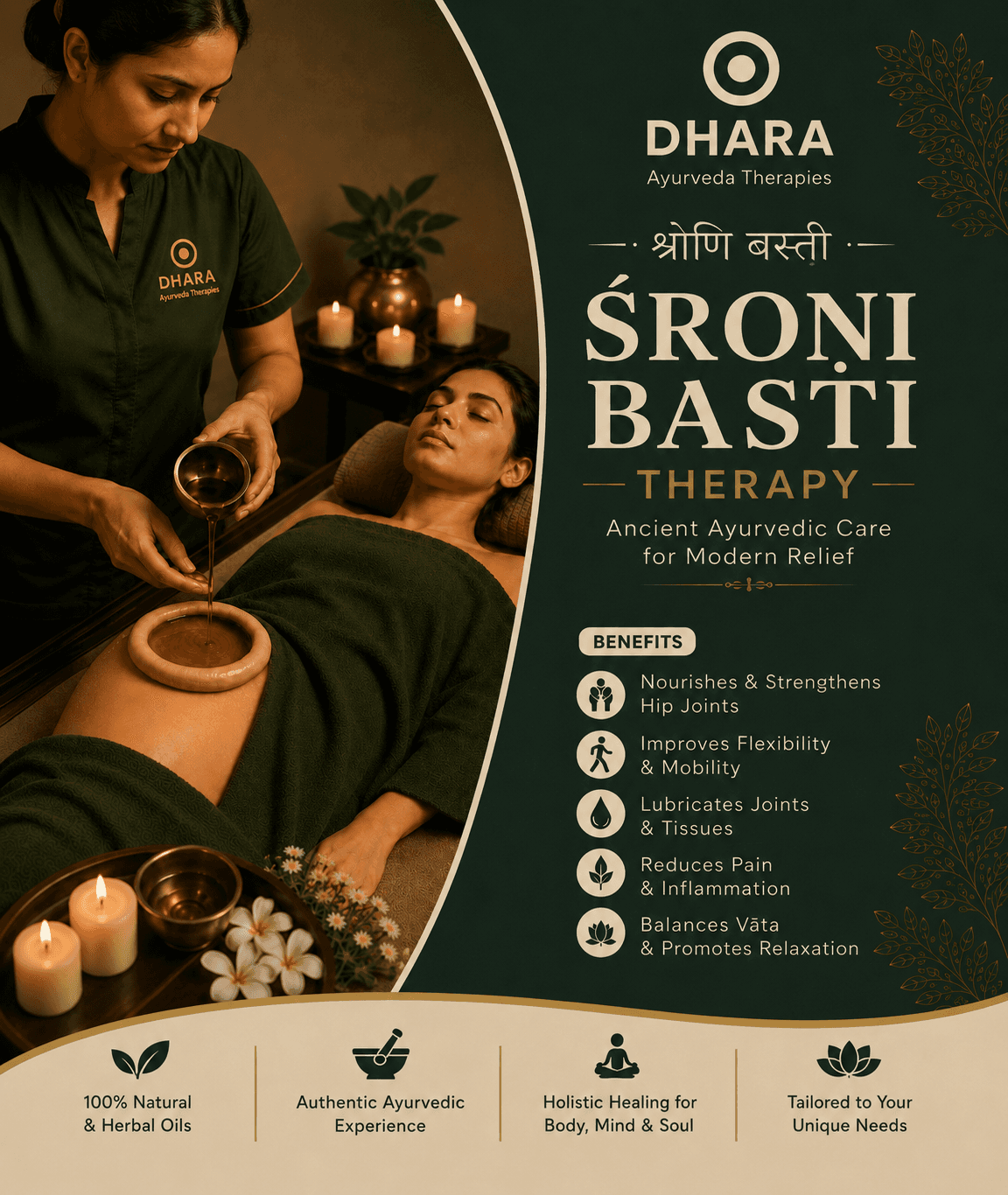 Sroni Basti Ayurvedic therapy at DHARA Ayurveda Therapies